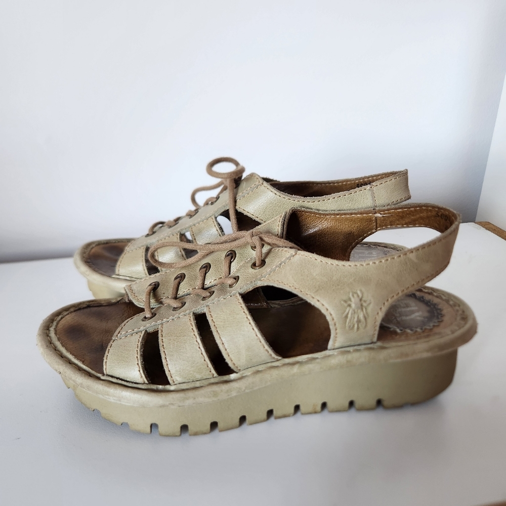 Fly London beige sandals 36